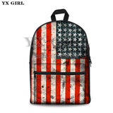 American Flag Women /Men School Bag