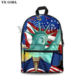 American Flag Women /Men School Bag
