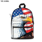 American Flag Women /Men School Bag