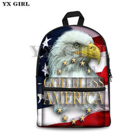 American Flag Women /Men School Bag