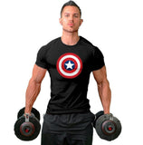 Captain America Fitness T-Shirt Men
