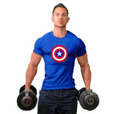 Captain America Fitness T-Shirt Men