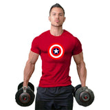 Captain America Fitness T-Shirt Men