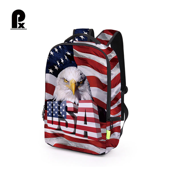 American Flag Eagle Children School Bags Unisex