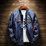 Men Fashion American Flag Jacket Male